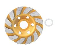 4" 100mm Concrete Turbo Diamond Grinding Cup Wheel Diamond Grinding Wheel Bowl Shape Grinding Disc Stone Concrete Granite Tool for Angle Grinder(#1)