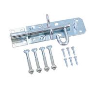 4” (100mm) Galvanised Brenton Slip Bolt Padbolt Slide Latch Lock Sheds Gates