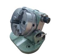 4" 100mm Tilting Rotary Indexing Head, 0-90° Angle, 3-Jaw Chuck, 360° Graduation, for Milling, Drilling, Engraving