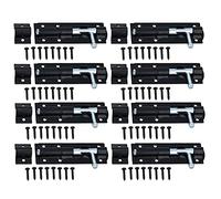 4” (100mm) Tower Bolt Shoot Bolt Sliding Latch Catch Shed Gate Garage Door 8pk