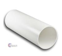 4" 100mm x 350mm Long Plastic Ducting Tube Pipe Extractor Fan System Wall Duct (100mm 4" Dia x 350 mm)