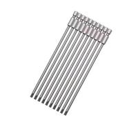 4/10Pcs 150mm Magnetic Slotted & Phillips Screwdriver Bit Set, S2 Alloy Steel, 1/4" Hex Shank, Precision Power Tool Kit(10pcs 150mmxsl6)