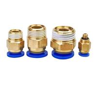 4-10PCS PC Air Pneumatic Fitting 4mm 6mm 8mm 10mm 12mm BSP 1/4" 1/2" 1/8 "3/8"(6PCS PC12-02)