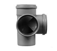 4" 110 mm - Double Corner Branch Soil Pipe 110/110/110/90° 87½° Sewer Waste PVC Plumbing Push-Fit Drainage