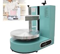 4"-12" Cake Icing & Frosting Machine,Automatic Cake Decorating Machine, 60-320 RPM Adjustable Speed, Stainless Steel Cream Spreader with Turntable & Scraper for Decorating Cake,Green