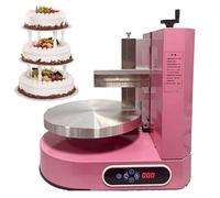 4 12 Inch Automatic Cake Icing Machine Pink Cream Spreader for Smooth Decoration Birthday Cake & Bread Icing Easy Smoothing Tool for Bakers & Cake Artists