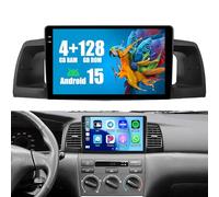 4+128G Radio for Toyota Corolla EX 2005-2012, 9" Touch Screen for Corolla Bluetooth Radio with Wireless CarPlay/Android Auto, 5GHz WiFi, Bluetooth 5.0, EQ, GPS Navigation, 1280 * 720, Backup Camera