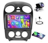 4+128G Radio for Volkswagen VW Beetle 2004-2010, 9" Touch Screen Bluetooth Radio with Wireless CarPlay/Android Auto, 5GHz WiFi, Bluetooth 5.0, EQ, GPS Navigation, 1280 * 720, Backup Camera