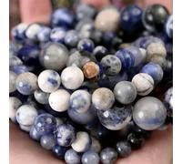 4-12mm Stone Beads Lava Jaspers Tiger Eye Quartz Agates Round Loose Beads-Sodalite_a-4mm Approx 91 Beads