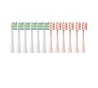 4/12PCS,Compatible for Oclean Toothbrush Head for X/X Pro/Z1/F1/One/Air 2/SE Electric Sonic Food-Grade TPE/PP Material(12PCS-White-Pink)