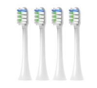4-12pcs Compatible for SOOCAS X3/X3U/X5 Replacement Toothbrush Heads Clean Tooth Brush Sonic Electric Soft Bristle Nozzles(4pcs White)