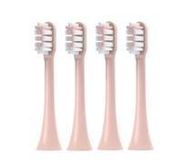 4-12pcs Compatible for SOOCAS X3/X3U/X5 Replacement Toothbrush Heads Clean Tooth Brush Sonic Electric Soft Bristle Nozzles(4pcs Pink)