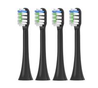 4-12pcs Compatible for SOOCAS X3/X3U/X5 Replacement Toothbrush Heads Clean Tooth Brush Sonic Electric Soft Bristle Nozzles(4pcs Black)