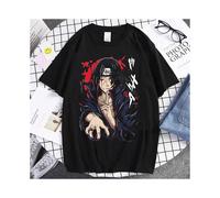 (4, 130) Naruto Animation Derivatives Hatake Kakashi Printed Short Sleeve T-Shirt Men's and Women's 2025 Summer Fashion Casual Cotton Top