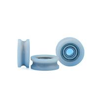 4 * 15 6mm Nylon Bag Plastic Injection Miniature Roller Bearing Doors and Windows U Type Groove Pulley Wheel Manufacturer 10Pcs