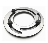 4-15 Inch Hydraulic Jaw Boring Ring, Adjustable Steel Three-Jaw Chuck for CNC Lathe Soft Top Jaws Bore Repair Claw Device Silver(8in)