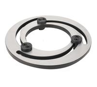 4-15 Inch Hydraulic Jaw Boring Ring, Steel Soft Jaw Boring Ring Adjustable for CNC Lathe Three-Jaw Chuck Soft Top Jaws Bore Repair Claw Device Silver, 12in