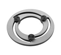 4-15 Inch Three-Jaw Chuck Steel Soft Adjustable Hydraulic Jaw Boring Ring for CNC Lathe Chuck Soft Top Jaws Bore Repair Silver, 5in
