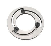 4-15 Inch Three-Jaw Chuck Steel Soft Hydraulic Jaw Boring Ring Adjustable for CNC Lathe Chuck Soft Top Jaws Bore Repair Claw Device Silver, 8in