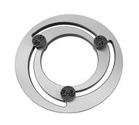 4-15in Hydraulic Three Jaw Chuck, Adjustable Steel Soft Jaw Boring Ring Claw Trimmer for CNC Lathe Chuck Soft Top Jaws Bore Repair Claw Device Silver, 10in