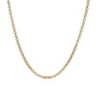 4-15mm Gold Diamond Cut Bold Belcher Chain Necklace, 16-30 Inch, PVD Gold Plated - Bling King London
