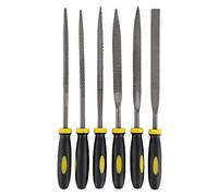 4 * 160mm Mini Assorted Hand File Wood Rasp Set Metal Filing Rasp Needle File Wood Tools with Rubber Handle 6pcs