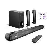 4.1ch Sound Bar for Smart TV with Subwoofer, 2-in-1 Detachable Bluetooth 5.3 Soundbar (Negro)