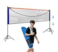 4.1M Badminton Net, Nylon Net, Foldable and Height Adjustable Tripod Stand with Portable Carry Bag, Easy to Assemble or Disassemble, Ideal Sports Net for Tennis, Kids Adults Badminton or Volleyball