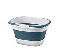 4.2 Gal(16L) Large Collapsible Mop Bucket with Handle for House Cleaning, Space Saving Outdoor Multiuse Foldable Water Pail for Camping,Fishing,RV (Blue×1)
