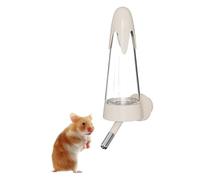 4.2 Oz Hamster Water Bottle with Stand No Drip for Syrian Dwarf Hamsters, Gerbils, Little Mouse, Small Pet Rodents (Without stand,cream)