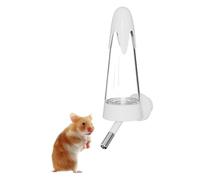 4.2 Oz Hamster Water Bottle with Stand No Drip for Syrian Dwarf Hamsters, Gerbils, Little Mouse, Small Pet Rodents (Without stand,white)