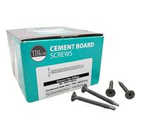 Timco 217154 Drywall Construction Timber Stud Cement Board Screws - Ph - Countersunk Wafer - Self-Drilling - Exterior - Silver Organic 4.2 X 32 Box 200