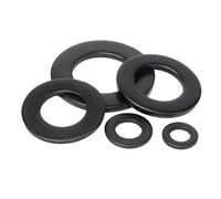 4-200pcs Black Flat Washer M4 M5 M6 M8 M10 M12 M14 M16 M18 M20 M22 M24 Grade 8.8 Steel Carbon Steel Plain Washers Gaskets(M22x40x3 (5pcs))