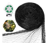 4 * 20M Grass Seed Netting Black Garden Netting Reusable for Pea, Strawberry, Pond Netting, Vegetables and Trees Protection and Anti Bird