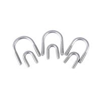 4-20pcs M6 M8 M10 Bolts U Style 304 316 Stainless Steel Screw Buckle Bolt U-shaped Pipe Clamp(304 Stainless stee,M6x102-5PCS)
