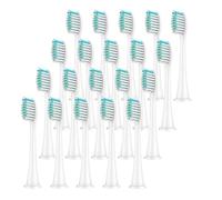 4-20pcs, Replacement Toothbrush Heads Compatible for Philips Sonicare Electric Brush 4100 6500 6100 7500 5300(White 20pc)