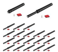 4.21" Push to Open Cabinet Hardware CBRIVE 20 Pack Push Latch & Lock for Hidden Door Touch Latches and Catch Push Release Drawer Pull Tip on RV Closet Close Strong Pop Out, Black