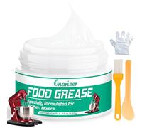 4.23 oz Food Grade Grease for Kitchen Aid Stand Mixer - Universal Compatibility for Stand Mixer Gear Attachments, Premium Silicone Grease with Stick, Gloves and Brush Applicators