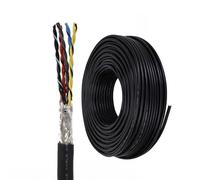 4-25 Cores 24AWG Shielded Twisted-Pair Cable, UL2464 Tinned Copper High Flexible Electrical Wire, High-Temperature Tensile High-Density Shielding Wire For Home/Industry(32ft,12-Cores)