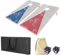 4×2ft Cornhole Board Set,Wooden Corn Hole Games for Adults Bean Bag Toss Game Set, w/ 8 Corn Hole Bags, & 2 Cornhole Board & a Carrying Case for Wedding/Party/Outdoor/Hiking/Yard(Style05)