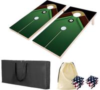 4×2ft Cornhole Board Set,Wooden Corn Hole Games for Adults Bean Bag Toss Game Set, w/ 8 Corn Hole Bags, & 2 Cornhole Board & a Carrying Case for Wedding/Party/Outdoor/Hiking/Yard(Style03)