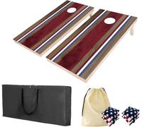 4×2ft Cornhole Board Set,Wooden Corn Hole Games for Adults Bean Bag Toss Game Set, w/ 8 Corn Hole Bags, & 2 Cornhole Board & a Carrying Case for Wedding/Party/Outdoor/Hiking/Yard(Style04)