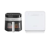 4.2L Black Digital Air Fryer & Compact 2-Place White Tabletop Dishwasher
