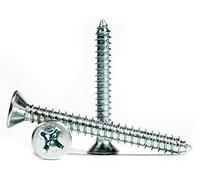 4.2mm x 19mm Phillips Countersunk Self Tapping Screws Steel Tappers (Pack of 20) B03BCD