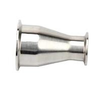 4'' 3'' 2.5'' 2'' 1.5'' x 1'' Tri Clover Clamp Reducer Fittings 304 Stainless Steel Homebrew Ferrule OD 50.5-119mm(4Inch x 3Inch)