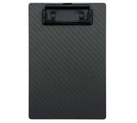 4.3 * 6.5 * 0.06inch Super Hard&Portable Mini Carbon Fiber Clipboard with Hook&Pen Holder,Strong Black Low Profile Clip,Dry Carbon Clip Board,Writing Board A7 Small Note Board