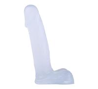 4.3 Inch Beginner Anal Dildo with Powerful Strong Suction Cup, Small Anal Plug Dildos G Spot Stimulation & Anal Training, Butt Plug Toys for Women & Men, Anal Trainer Sex Games (Transparent)