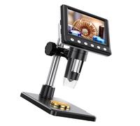 4.3 Inch Clear Digitals Microscope with 1000X Magnification and Built in LCD Screen for Electronic Repair and Education Microscope with Built in Screen