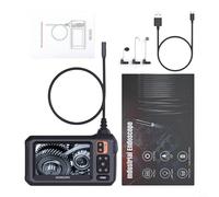 4.3 Inch IPS Screen Borescope, 1080P HD Industrial Camera with 8mm Probe, 8 LED Lights, IP67 Waterproof for Narrow Pipe Inspection