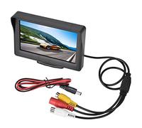 4.3 Inch LCD Car Display, Rear View Monitor for Backup Camera, External Car Monitor with Rotatable Screen, AV1/AV2 Video Interfaces, Plug and Play for All Vehicles
